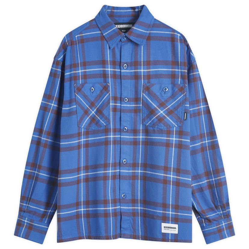 Košulja Neighborhood Tartan Check Shirt Blue Plava | 242BENH-SHM01-BLU