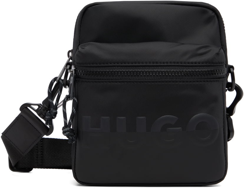 Torba za rame BOSS HUGO Logo Crossbody Bag Crna | 50547115