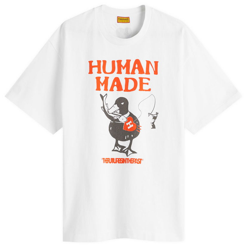 Majica kratkih rukava Human Made Fishing Duck Graphic T-Shirt, Size Large Bijela | HM29TE026-WHT