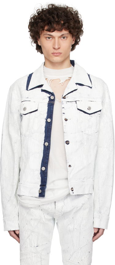 Bomber jakna Maison Margiela MM6 Maison Margiela Sports Denim Jacket Bijela | SH2AM0027 M30028, 0