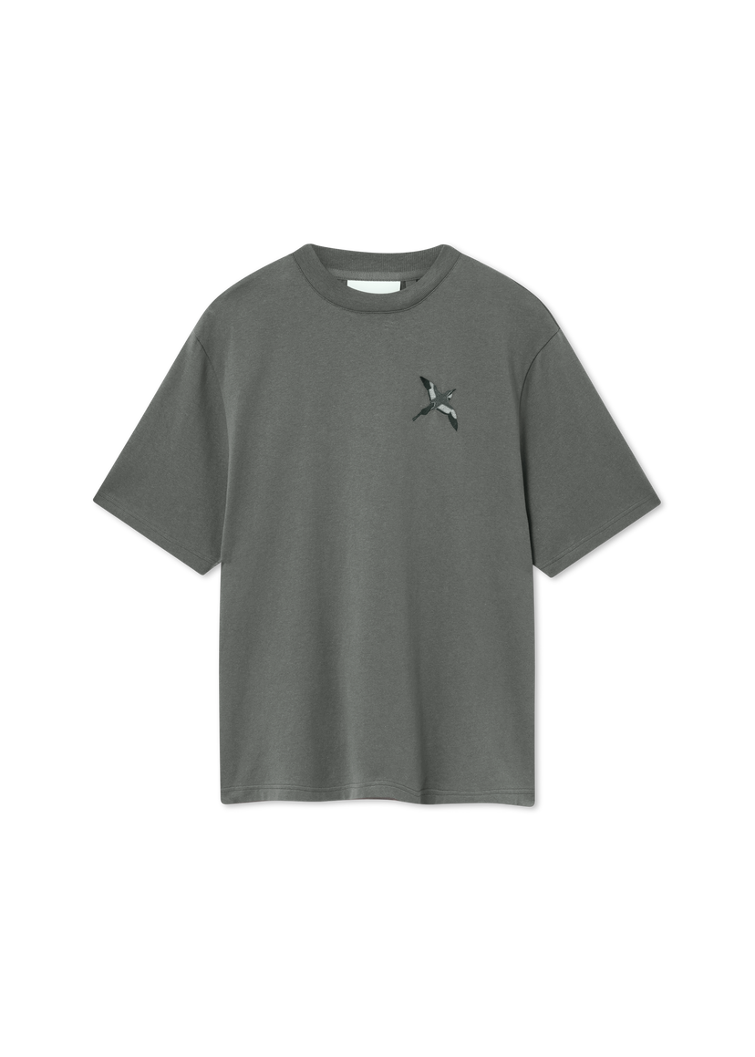 Majica kratkih rukava AXEL ARIGATO Micro Bee Bird T-Shirt Siva | A3464003