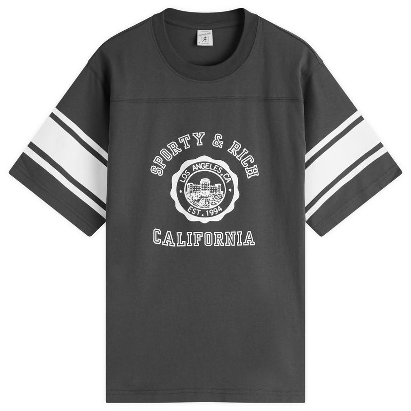 Majica kratkih rukava Sporty & Rich Sporty & Rich California Emblem Rugby T-Shirt Siva | TO039622508BA02