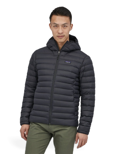 Jakna Patagonia Down Sweater Hoody Crna | 84702 BLK