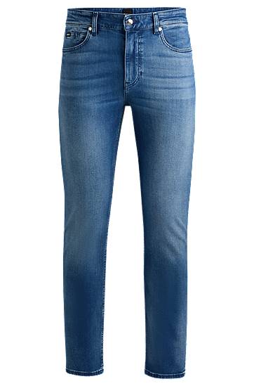 Jeans BOSS Delaware Slim-Fit Jeans Plava | 50520856