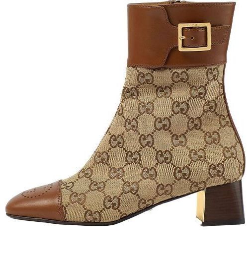 Tenisice i cipele Gucci GG Monogram Ankle Boots Smeđa | 700023-21HH0-2582, 0