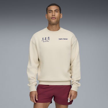 Dukserice Puma PUMA x SAYSKY Crewneck Sweatshirt Bež | 527557_87, 1