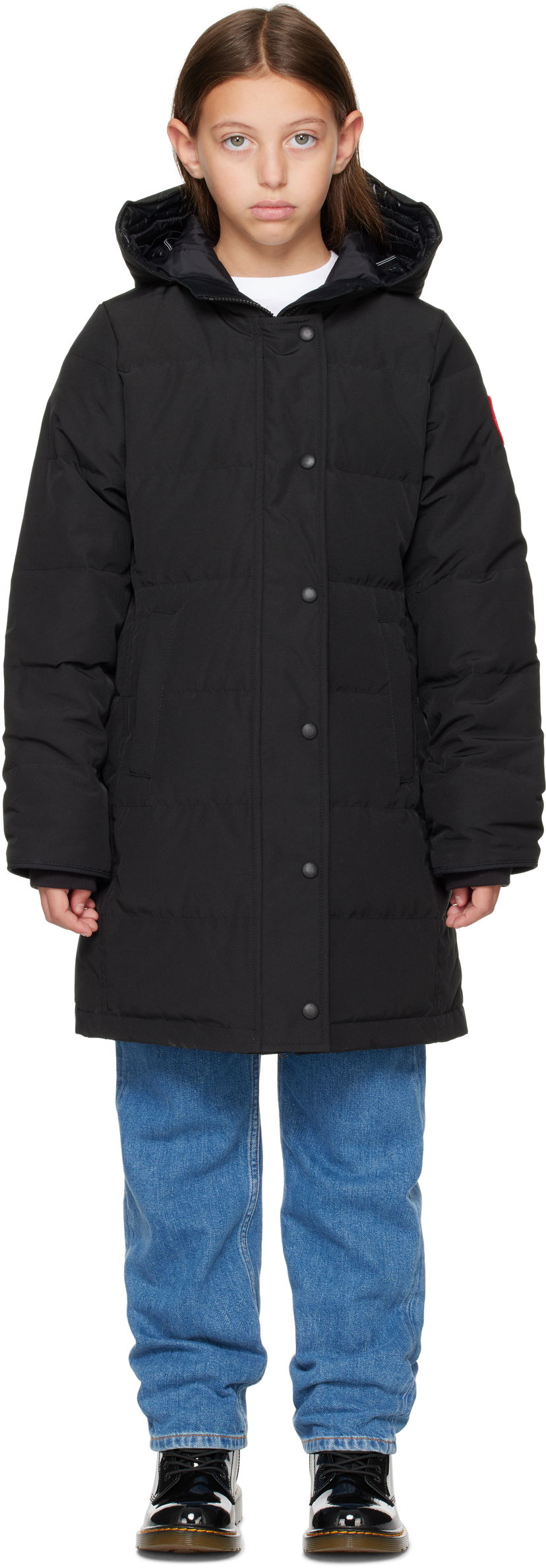 Pernata jakna Canada Goose Kids' Juniper Down Coat Crna | 4559Y