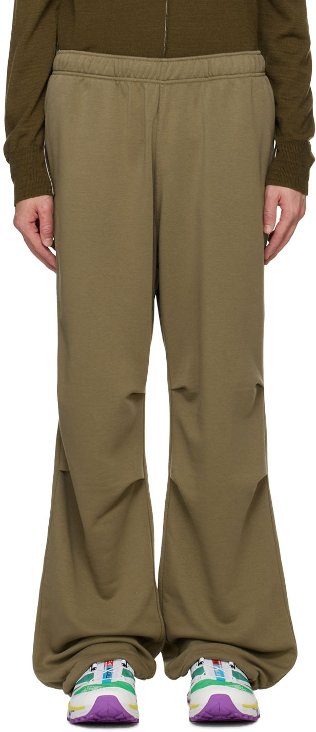 Trenirka Maison Margiela MM6 Green Tucked Sweatpants Smeđa | SH0KA0018 S25606