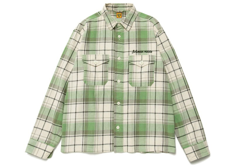 Košulja Human Made Checked Overshirt Zelena | HM25SH003