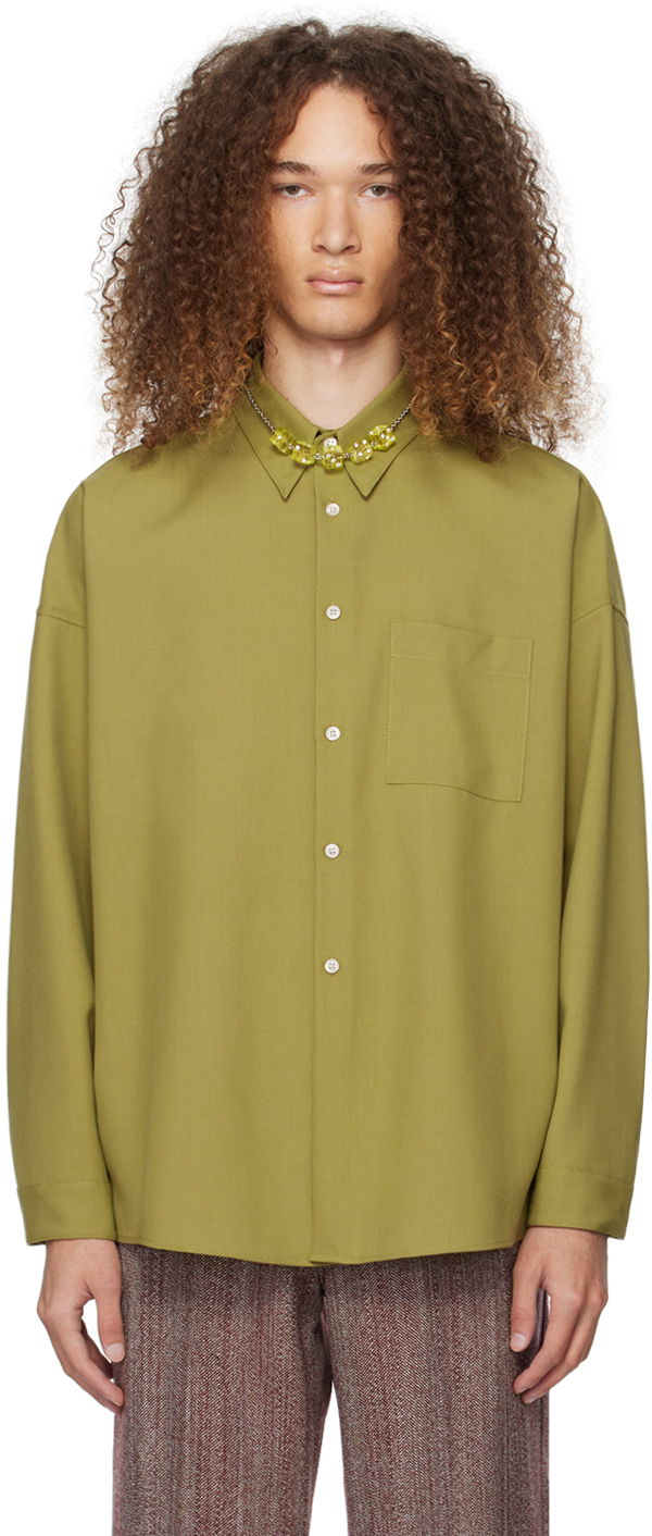 Košulja Marni Button-Down Shirt Zelena | CUMU0061A3 TW839