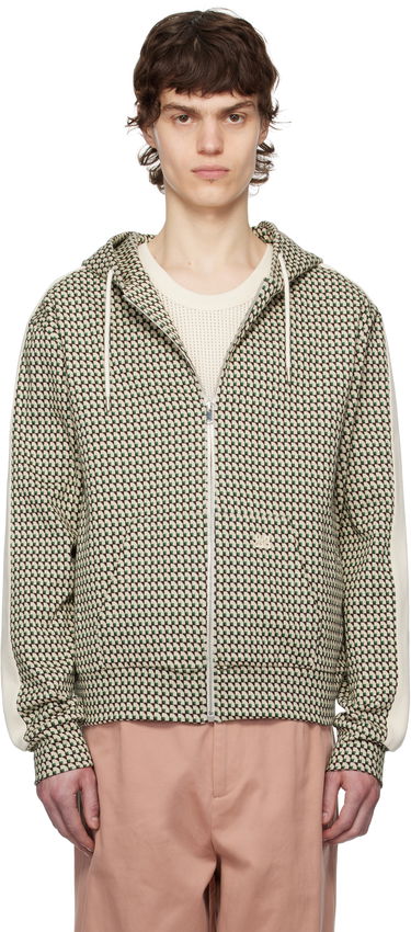 Dukserice Wales Bonner Wales Bonner Power Zip Hoodie Bež | US25JE35-JE22 - 1780 JACQUARD, 0