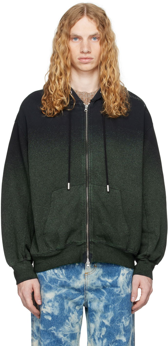Dukserice Eckhaus Latta Zip Hoodie Crna | 1103-EL-PF24-A - ASTROTURF, 0