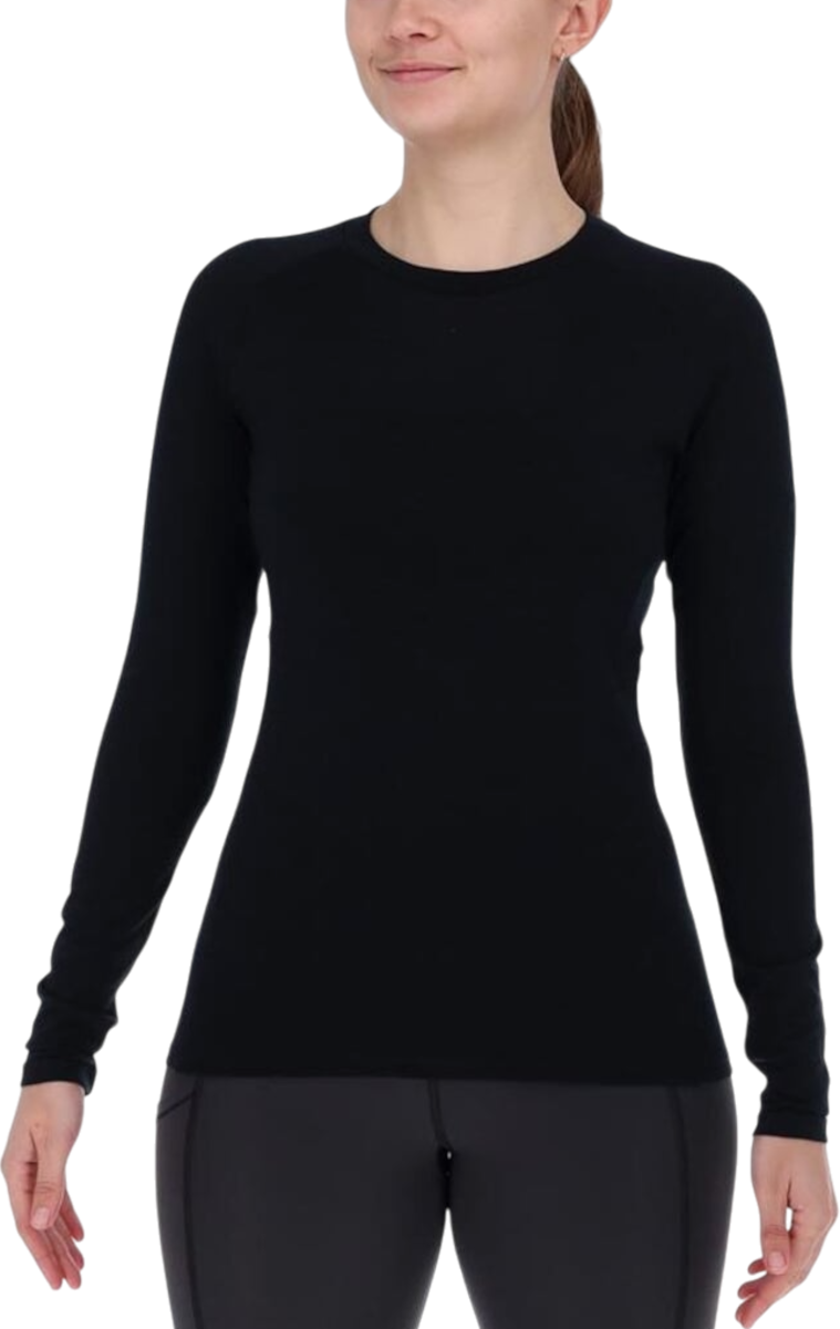Majica kratkih rukava inov-8 INOV-8 Merino LS Crew Neck Long Sleeve T-Shirt Crna | 001171-bk-001