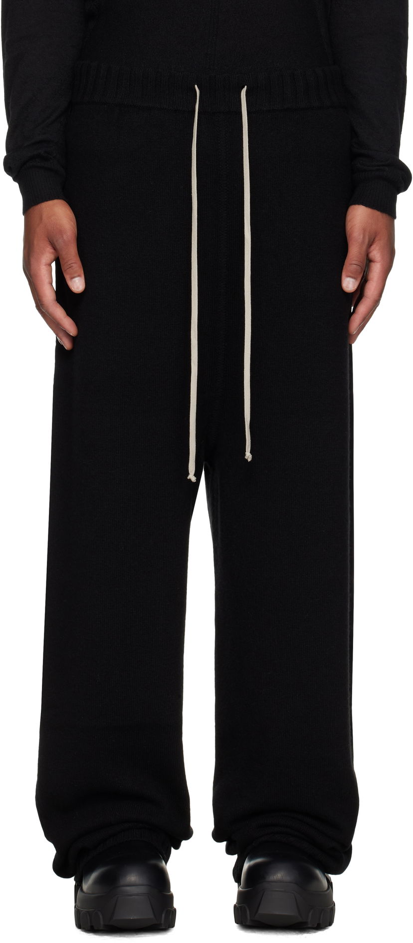 Trenirka Rick Owens Rick Owens Concordians Track Sweatpants Crna | RU02E1668 KLWS