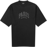 Majica kratkih rukava Balenciaga Paris Crna | 612966-TLVL7-1069, 1