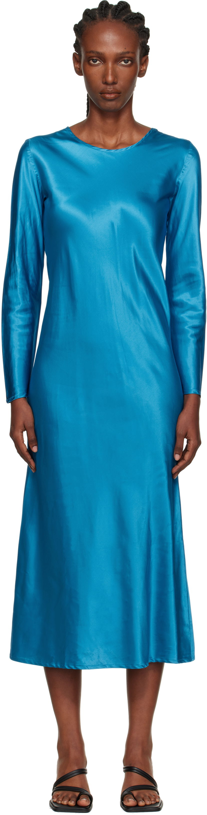 Haljina Baserange Baserange Dydine Maxi Dress Plava | DRDYT-EV-AU25