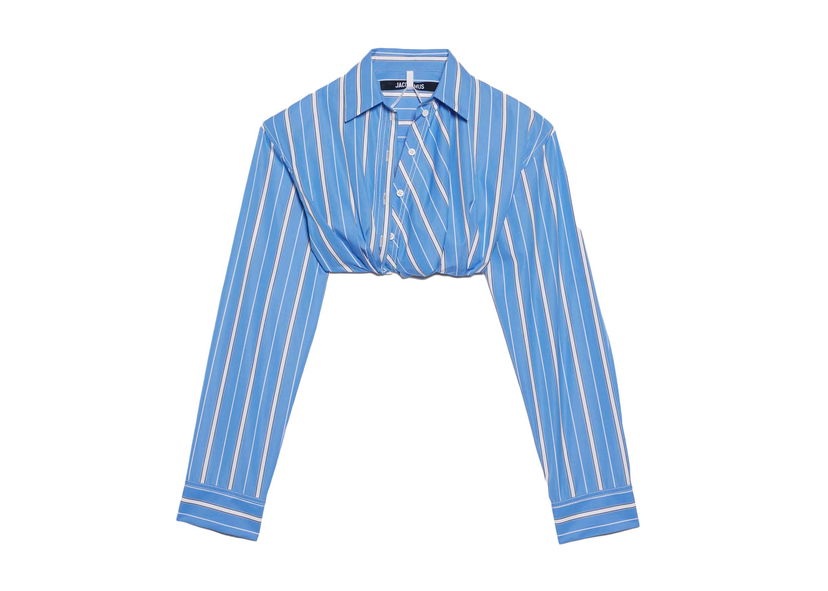 Košulja Jacquemus La Chemise Bahia Courte Shirt Plava | 233SH042-1453-3BR