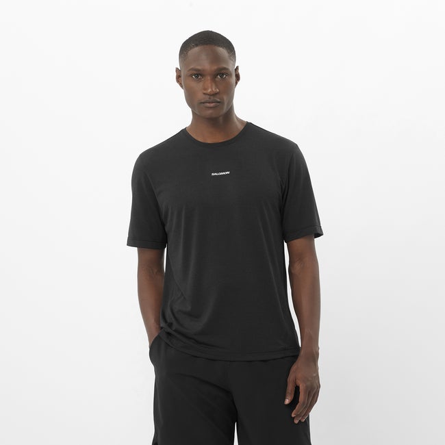 Majica kratkih rukava Salomon Shakeout Core Tee Crna | LC2423700