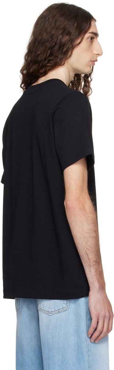 Majica kratkih rukava Casablanca Casablanca Montagne Snow Print T-Shirt Crna | MPF25-JTS-001-02, 2