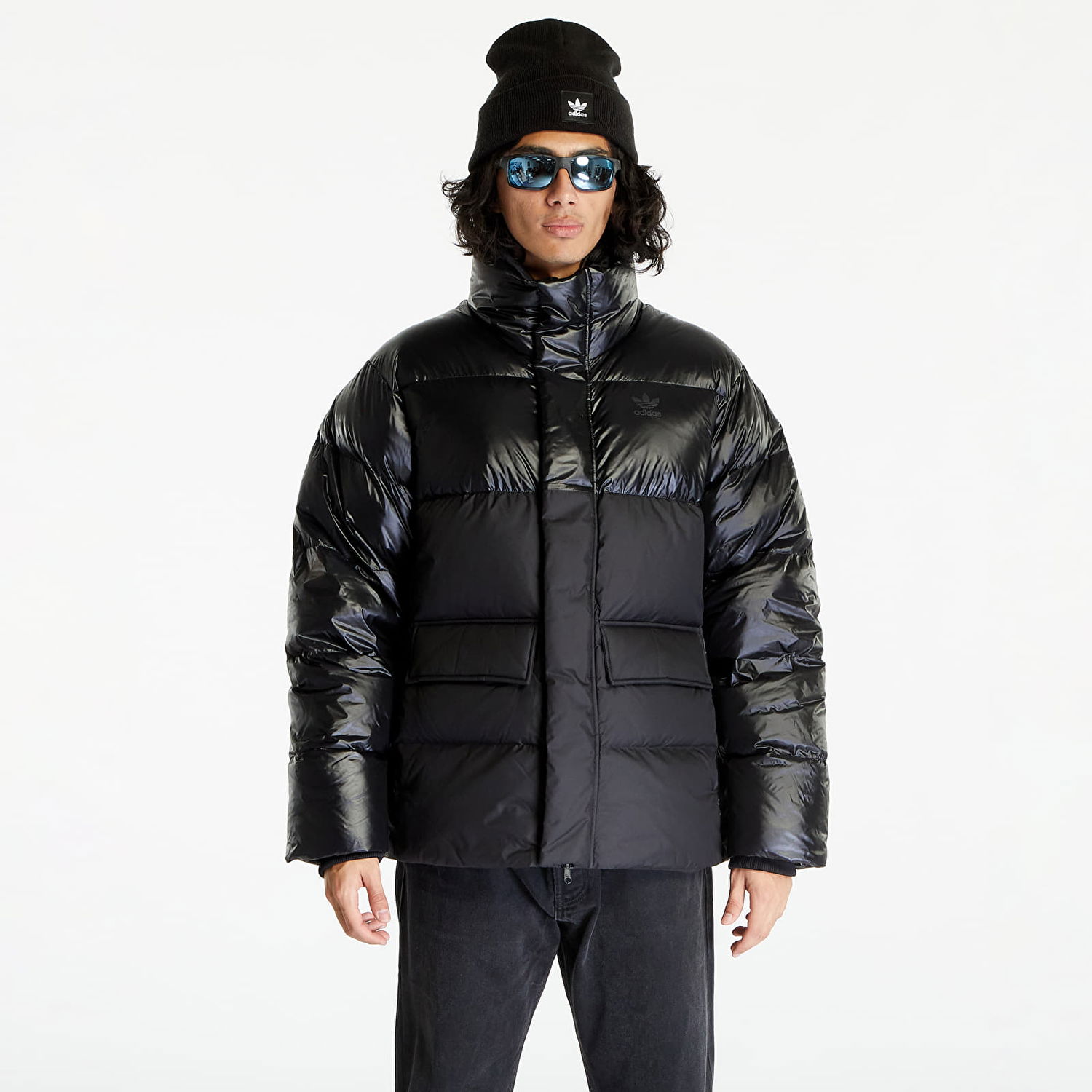 Pernata jakna adidas Originals Mid Puffer Jacket Black Crna | IR7133, 0