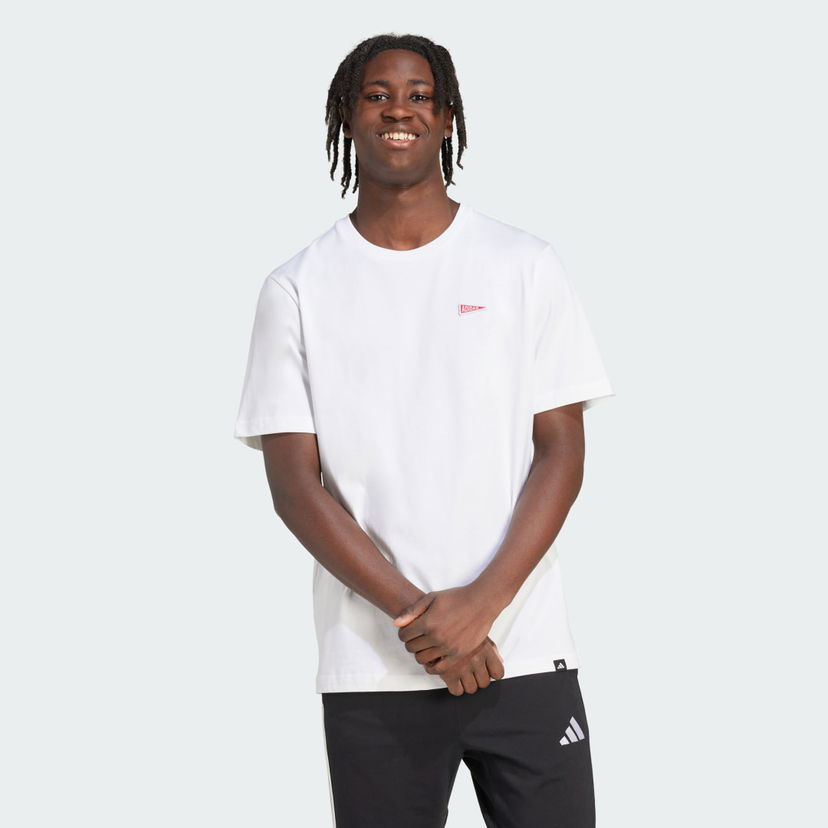 Majica kratkih rukava adidas Performance Pennant Trim Graphic Tee Bijela | JL9226