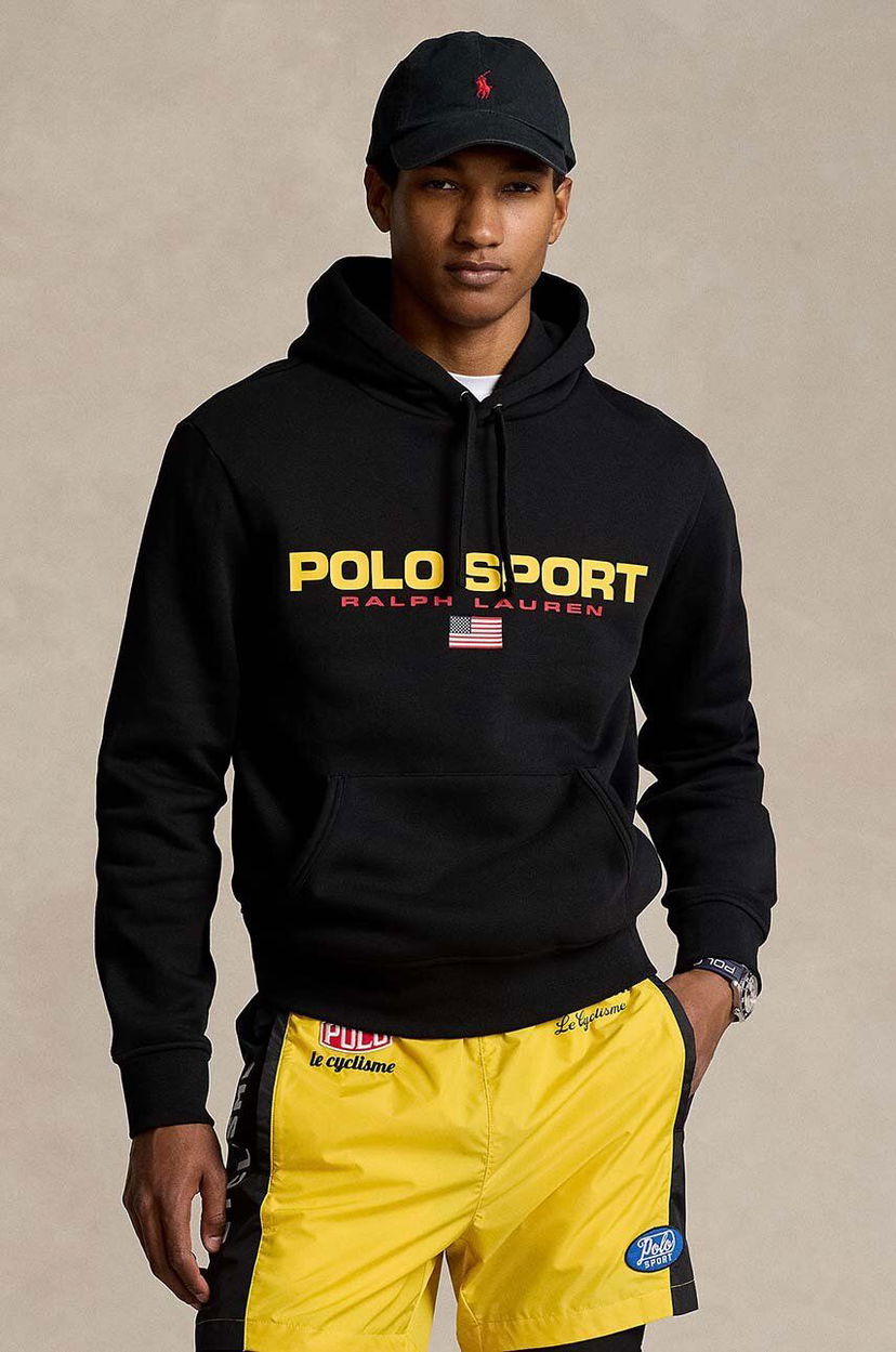 Dukserice Polo by Ralph Lauren Sport Logo Hoodie Crna | 710938447