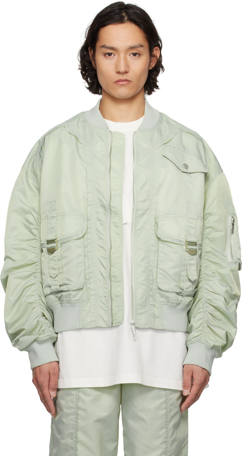 Bomber jakna Feng Chen Wang Feng Chen Wang Nylon Utility Bomber Jacket Zelena | FUS19JK04G
