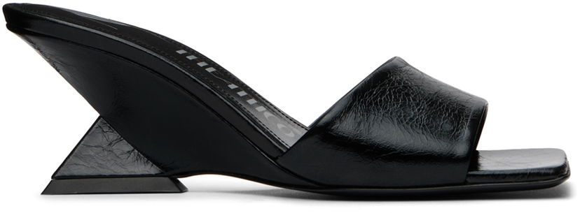 Dodaci The Attico Attico Cheope Wedge Mules Crna | 248WS605 L070