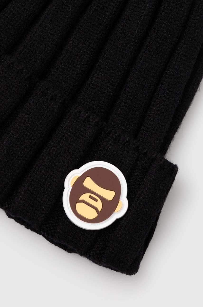Kapica AAPE by A Bathing Ape AAPE Basic "Aldo" Badge Beanie Crna | AHT5245, 1