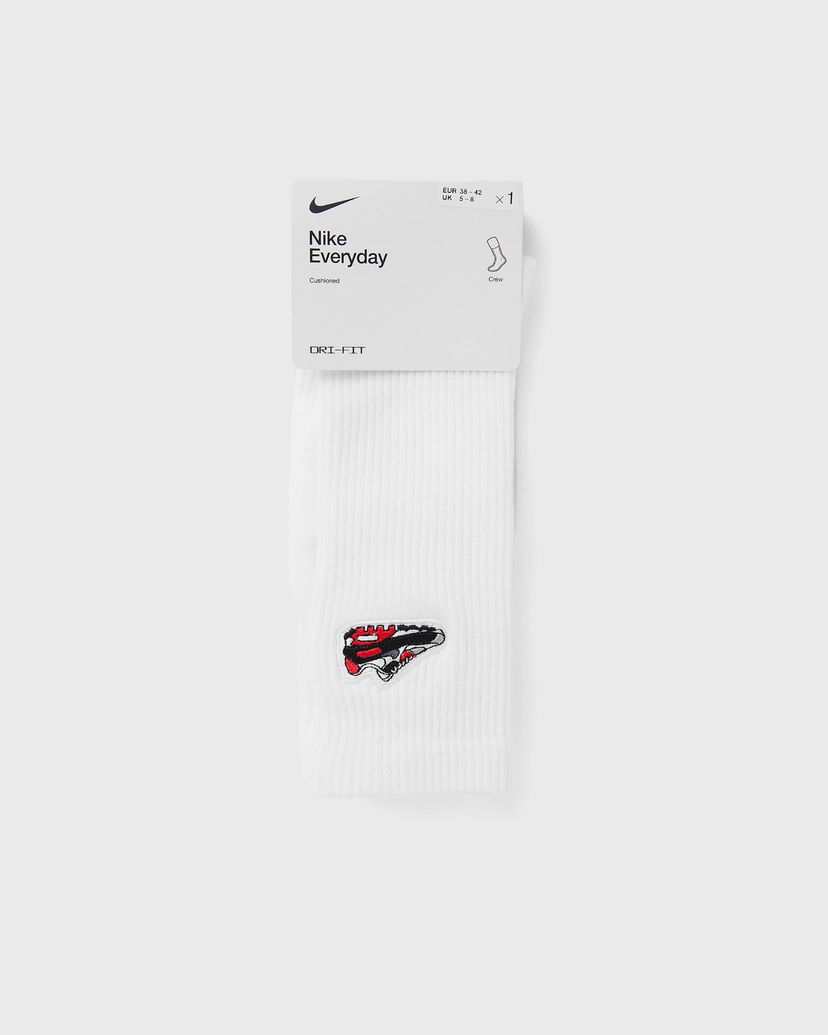 Čarape Nike Everyday Cushioned Crew Socks with Air Max 90 Patch Bijela | IB4150-100