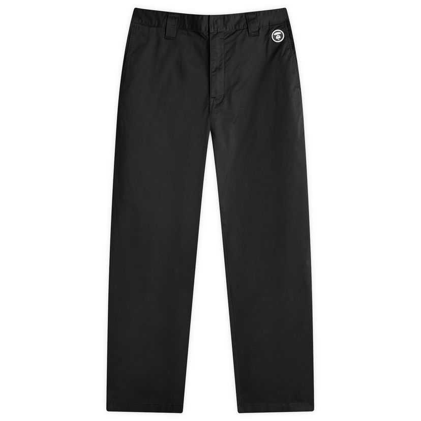 Hlače AAPE by A Bathing Ape AAPE Now Chino Trousers, Size Large Crna | AAPPTMB619XXNBKX