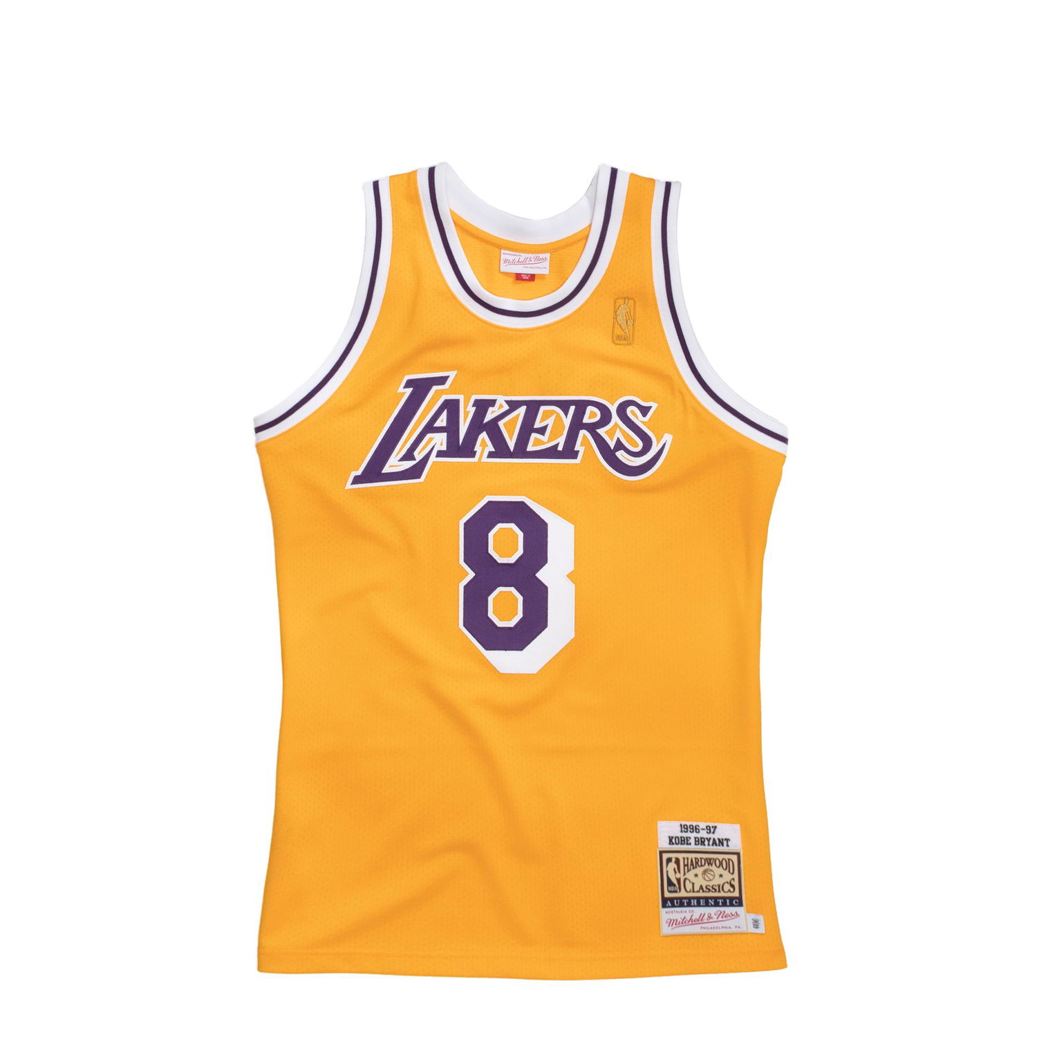 Dres Mitchell & Ness NBA AUTHENTIC JERSEY LOS ANGELES LAKERS HOME 1996-97 KOBE BRYANT #8 Žuta | AJY4GS18091-LALLTGD96KBR, 0
