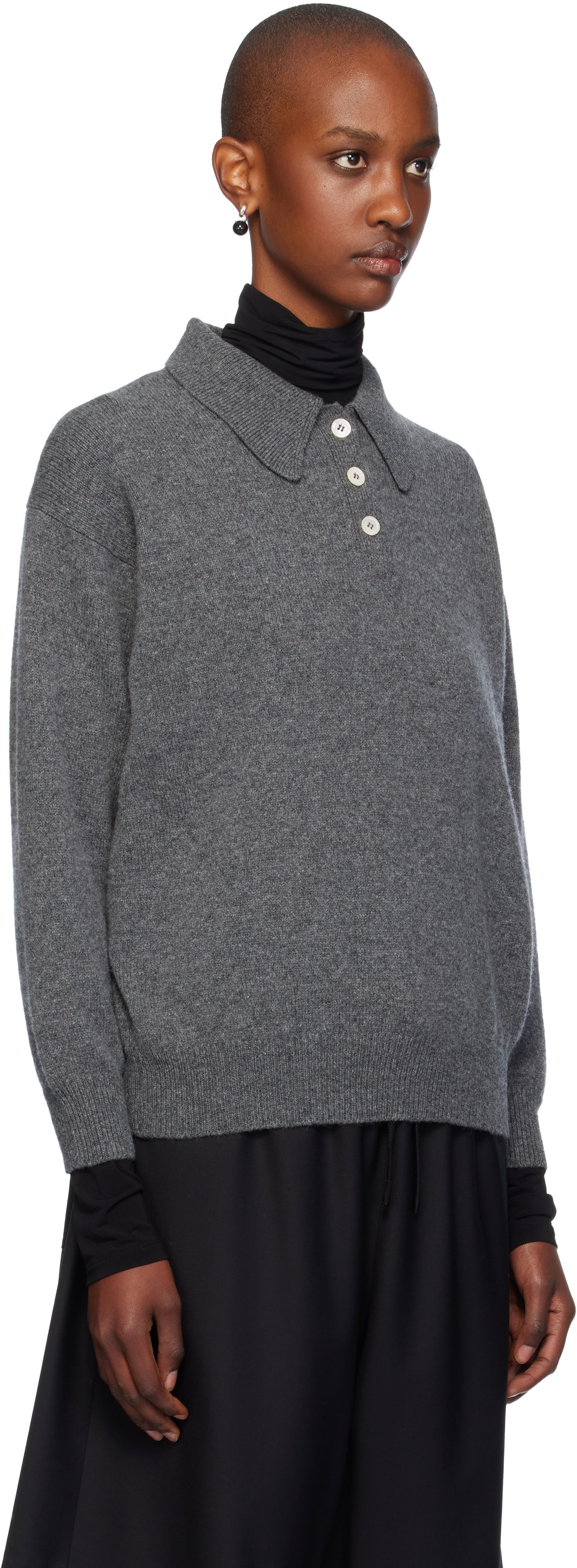 Džemper &Daughter Wool Polo Sweater Siva | HKN03893, 1