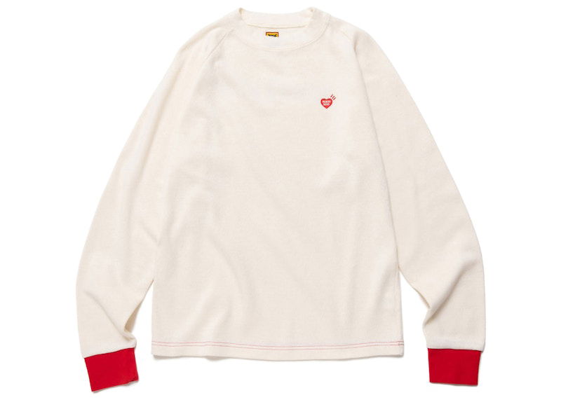 Majica kratkih rukava Human Made Long Sleeve Thermal T-Shirt Bijela | HM24CS015