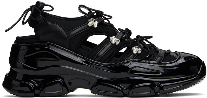 Odjeća Simone Rocha Simone Rocha Beaded Classic Tracker Crna | HT18B 0788