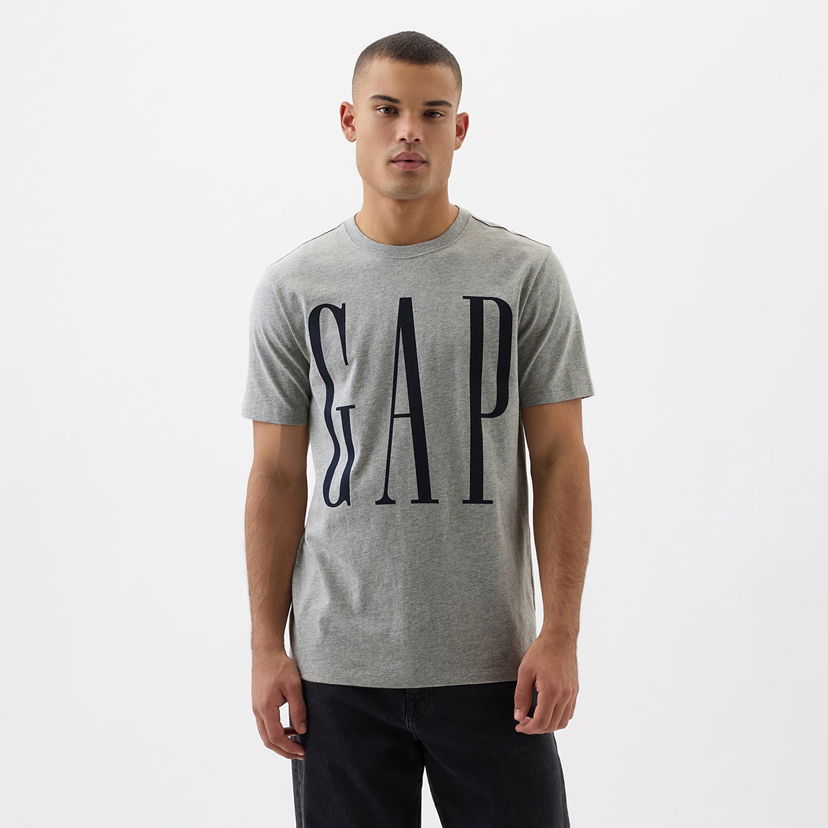 Majica kratkih rukava GAP Logo Tee Heather Grey Siva | 866774-02