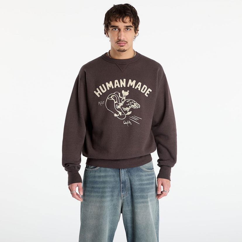 Dukserice Human Made Tsuriami Graphic Sweatshirt Smeđa | HM30CS029CH