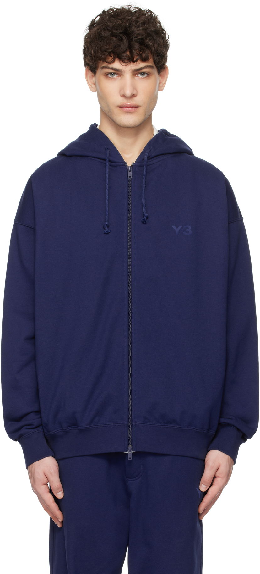 Dukserice Y-3 Y-3 French Terry Zip Hoodie Tamnoplava | JM7839