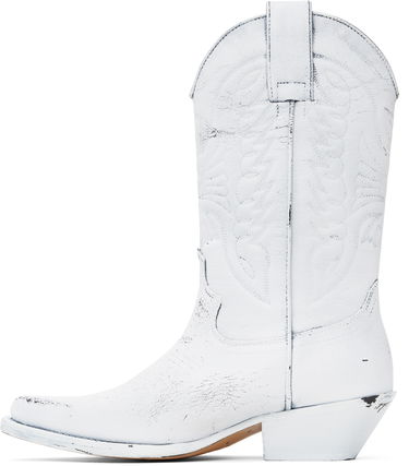 Odjeća Maison Margiela MM6 Maison Margiela Painted Cowboy Boots Bijela | S66WW0093 P8299, 2