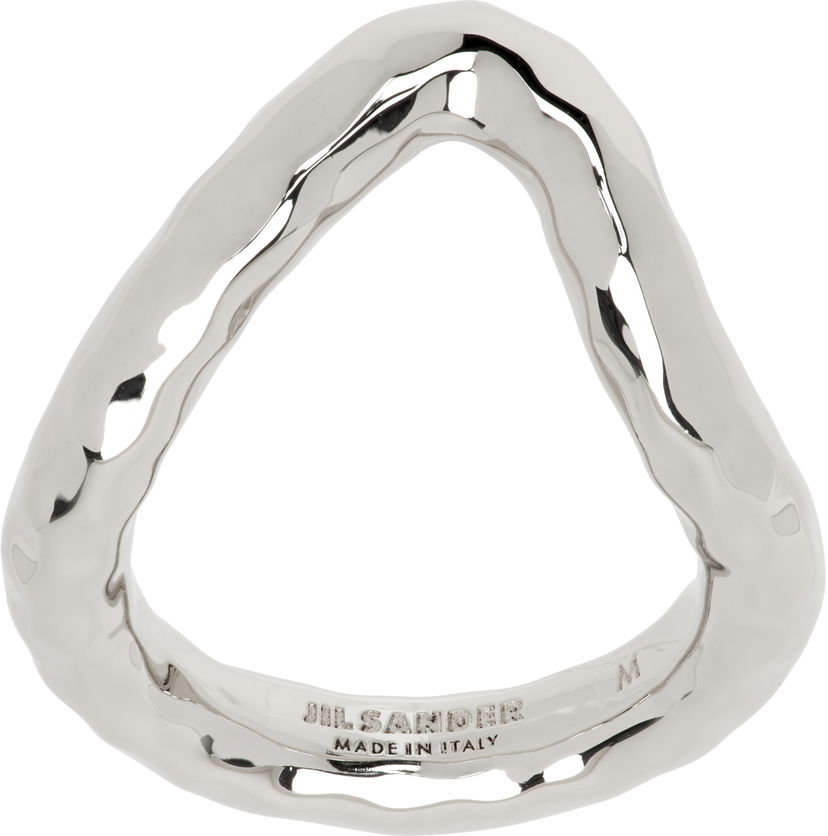 Prsten Jil Sander Jil Sander Hammered Ring Metalik | J11UQ0073_P6959