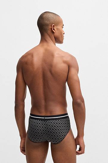 Donje rublje i čarape BOSS Three-pack of logo briefs in stretch cotton Višebojno | 50531706, 1