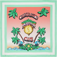 Casablanca 'Tennis Club' Silk Scarf
