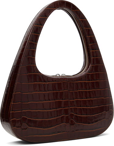 Ručna torbica Coperni Coperni Croco Embossed Large Swipe Baguette Bag Smeđa | COPBA85F6032, 2