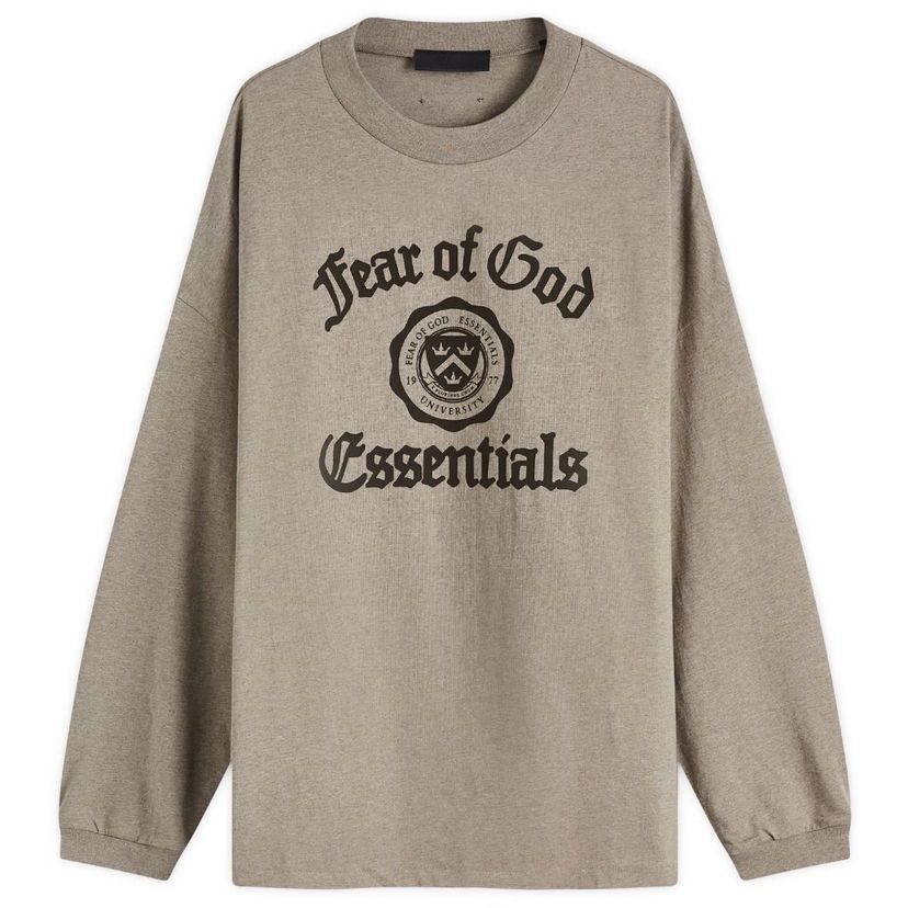 Dukserice Fear of God Fear Of God Essentials University Long Sleeve T-Shirt Smeđa | 125HO242011F