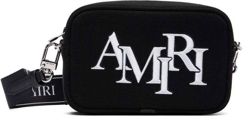 Torba za rame AMIRI AMIRI Staggered Camera Bag Crna | AMBGCM1020