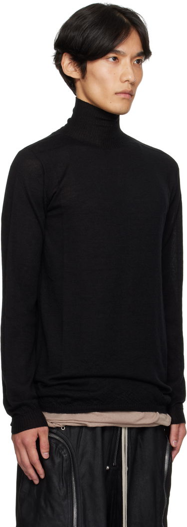 Džemper Rick Owens Rick Owens Concordians Level Turtleneck Sweater Crna | RU02E1624 WS, 1