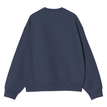 Dukserice Carhartt WIP Label Script Sweatshirt Plava | I034429_7, 1