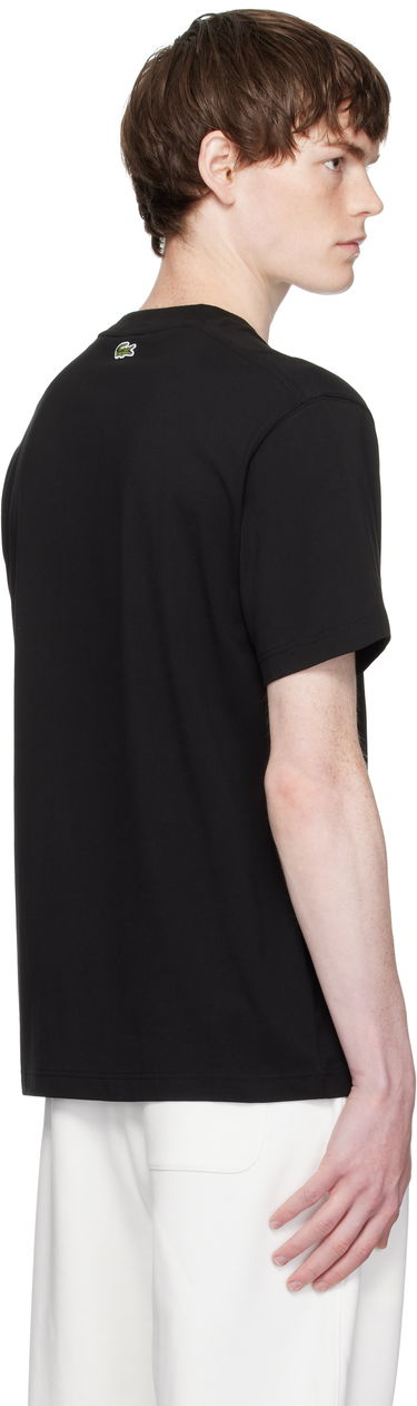Majica kratkih rukava Lacoste Lacoste Signature Print Cotton T-Shirt Crna | TH2733_031, 2
