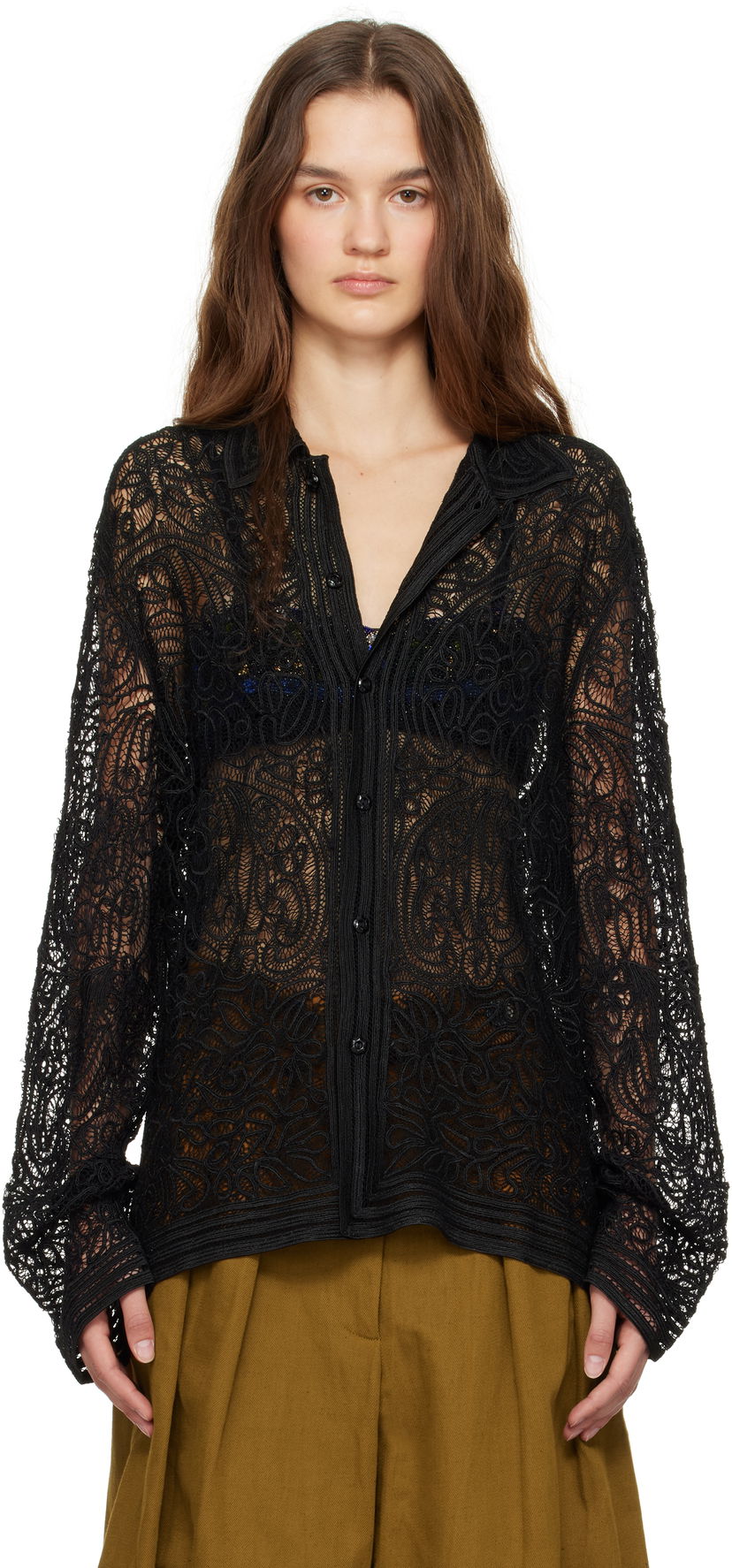 Košulja Bode Threadwork Long Sleeve Crna | MRF24SH011