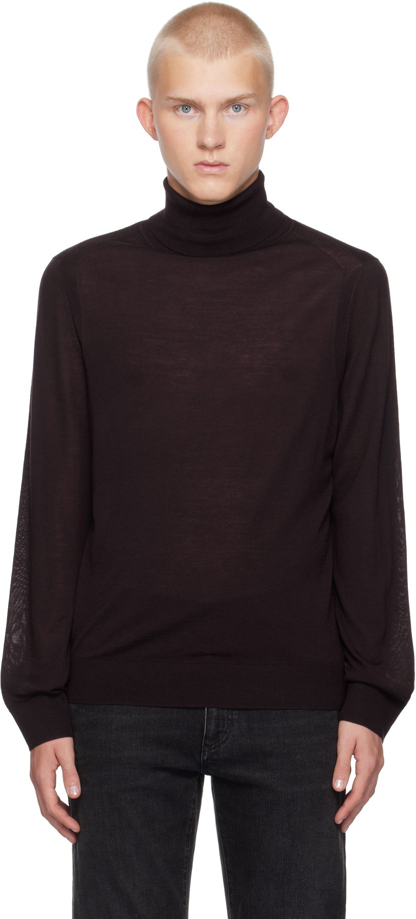 Džemper Paul Smith Paul Smith Roll Neck Turtleneck Smeđa | M1R-565X-M02093-59